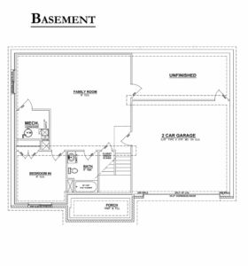 Nichole Floor Plan_basement | Homes in Southern Indiana