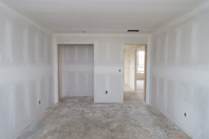 room with closet of new home under construction at 1198 Plantation Way in Jeffersonville Indiana by Premier Homes