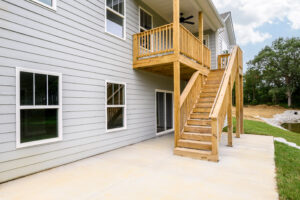 Maple Floor Plan_backyard_staircase | Homes in Southern Indiana